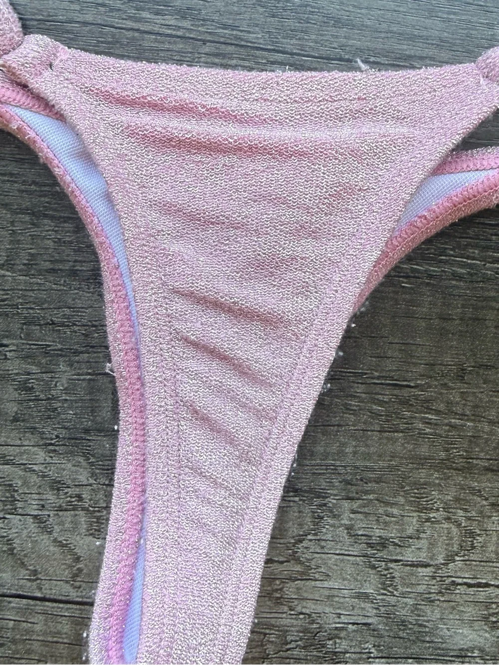 Boutine LA shimmer minimal bottom and stride top sz small pink